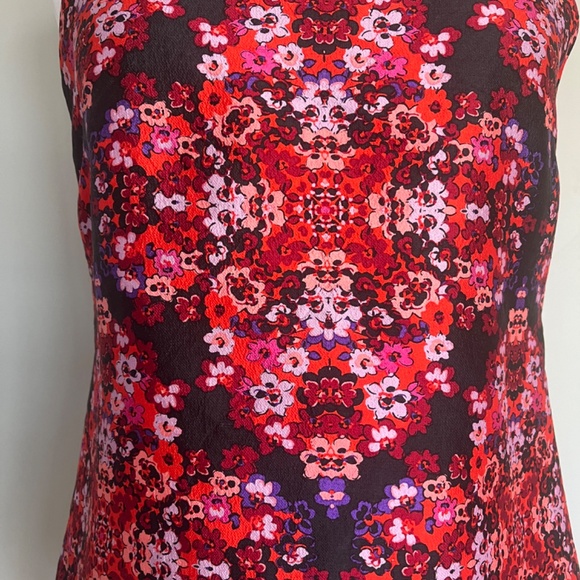 J CREW Collection Silk Berry Bouquet Red Pink  Floral Sleeveless Blouse Top 2 - Picture 11 of 11